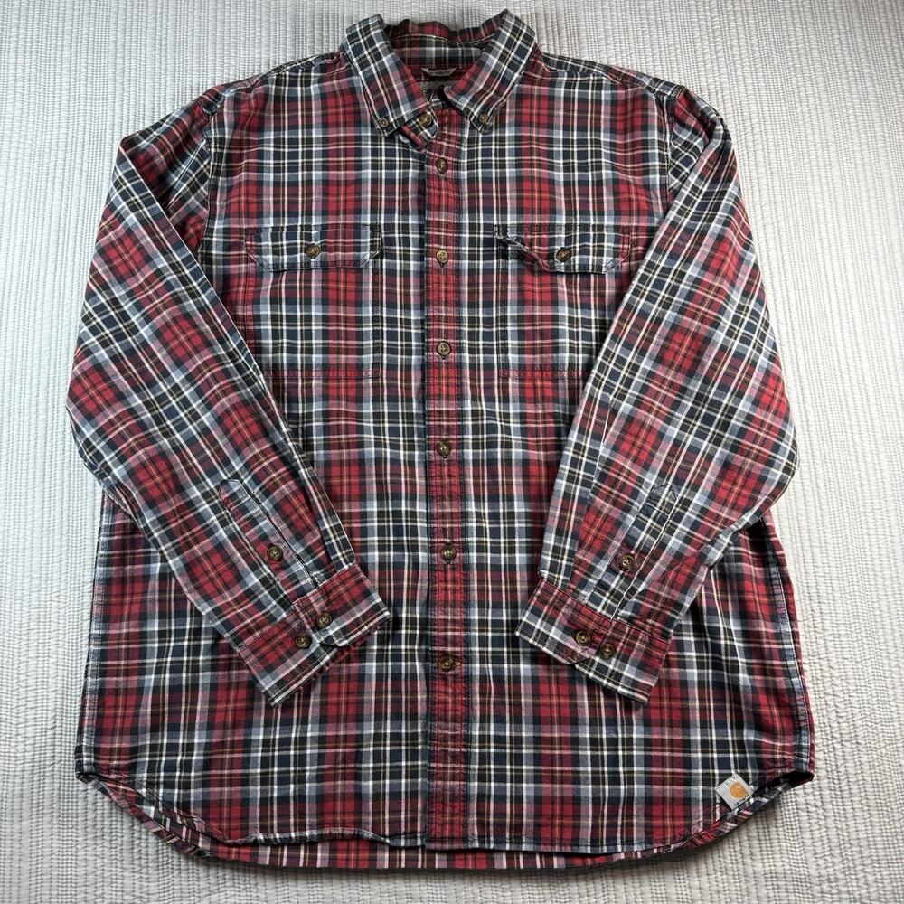 Carhartt Shirt Mens XL Long Sleeve Button Down Workwear Gorpcore Lumberjack